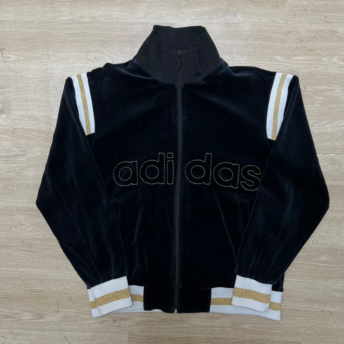 아디다스 벨로어 하이넥 벨벳 져지 트랙탑 자켓 [블랙] M/95 상품이미지1