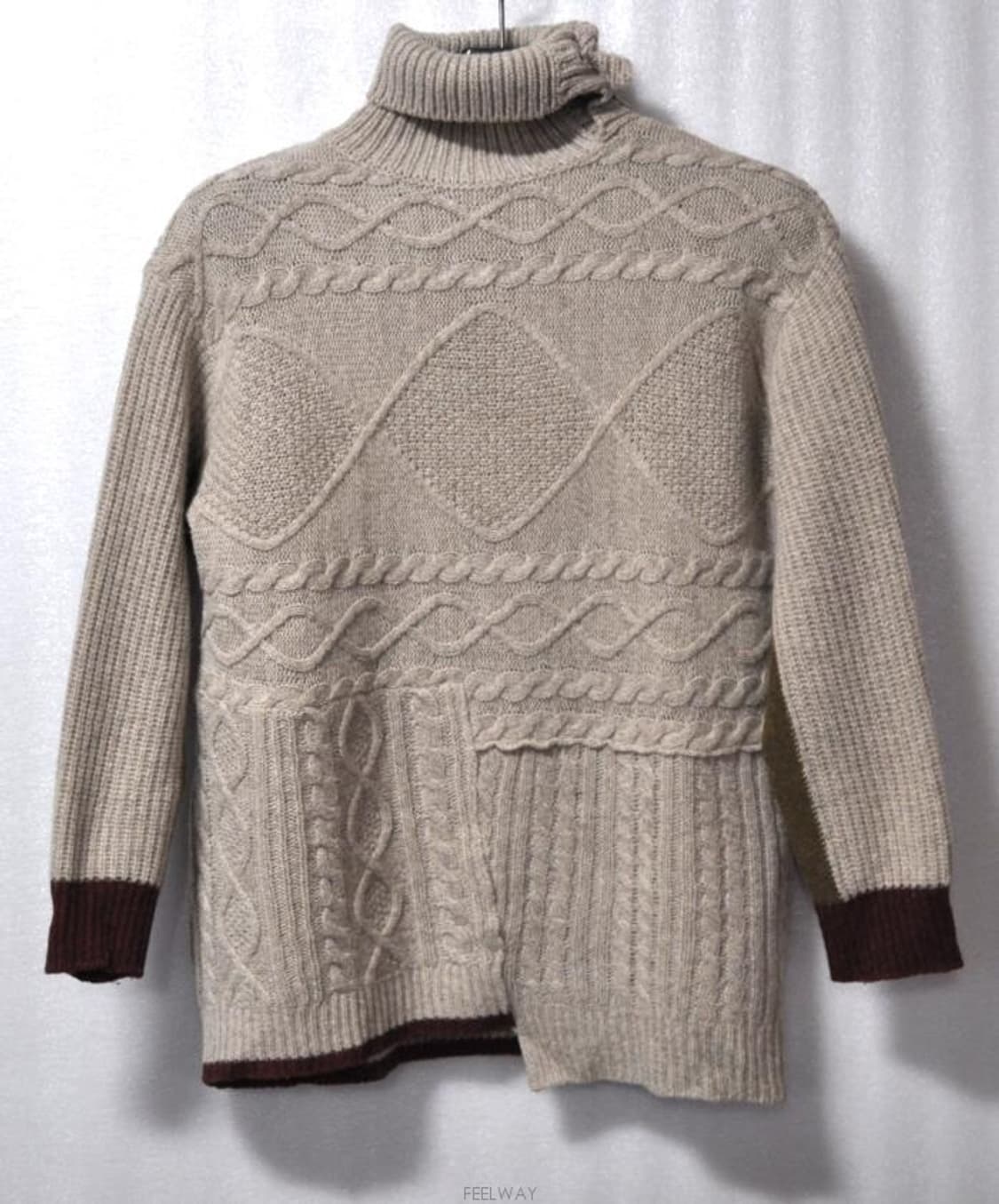 써스데이아일랜/여성목폴라니트티(사이즈77) 상품이미지1