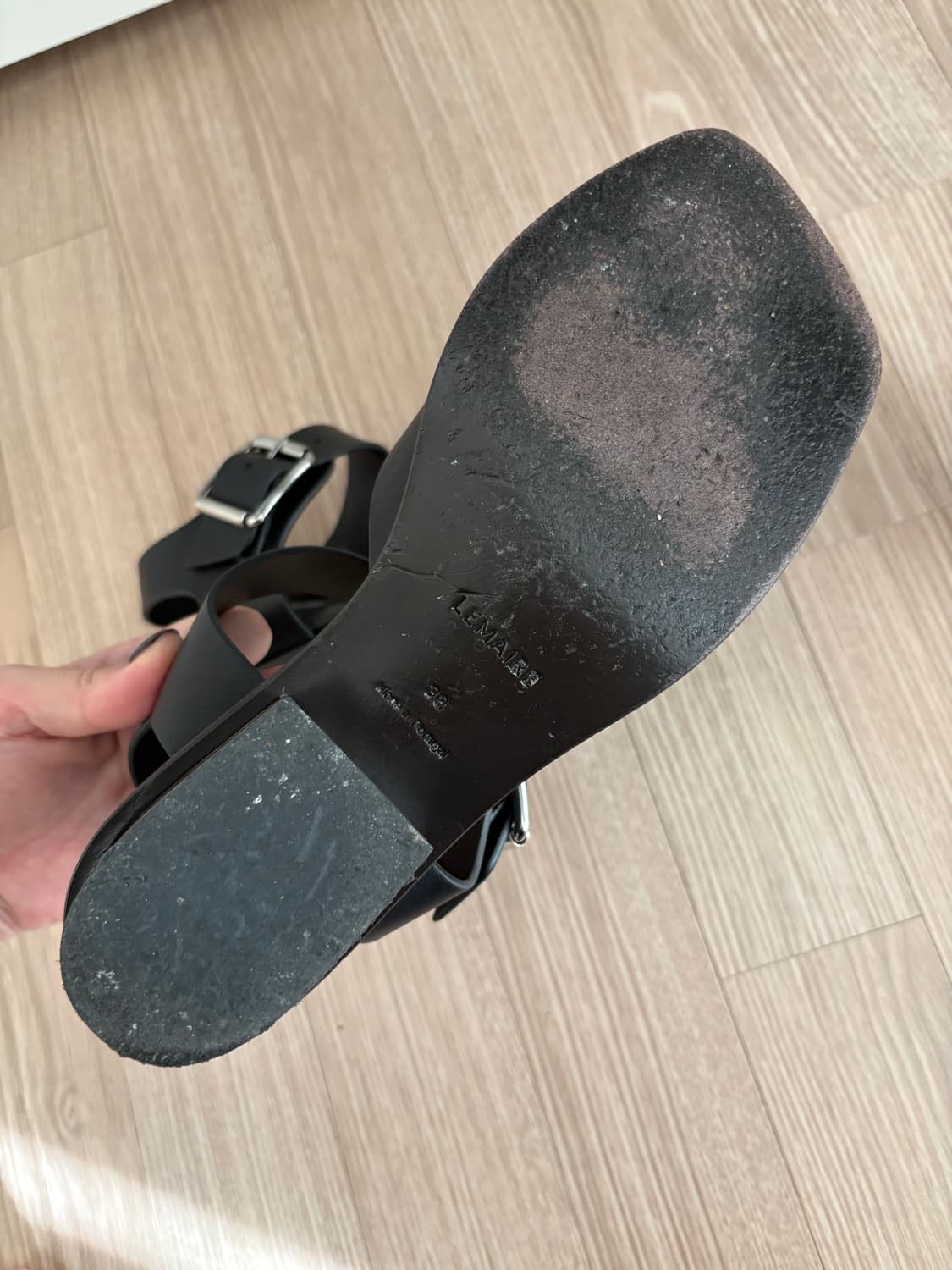 Lemaire 르메르 스퀘어힐 블랙 상품이미지6