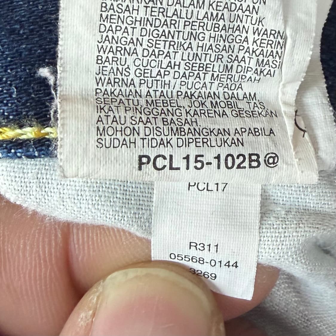 리바이스 568 슬림 진청 데님 (32)  상품이미지6