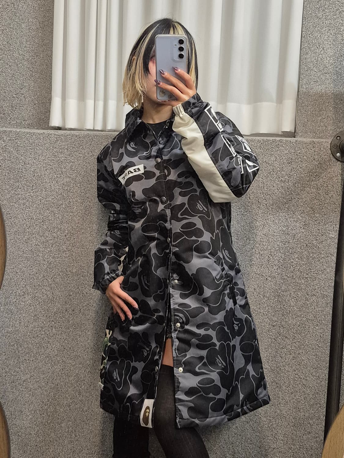 BAPE CAMO BUTTON COAT 상품이미지1