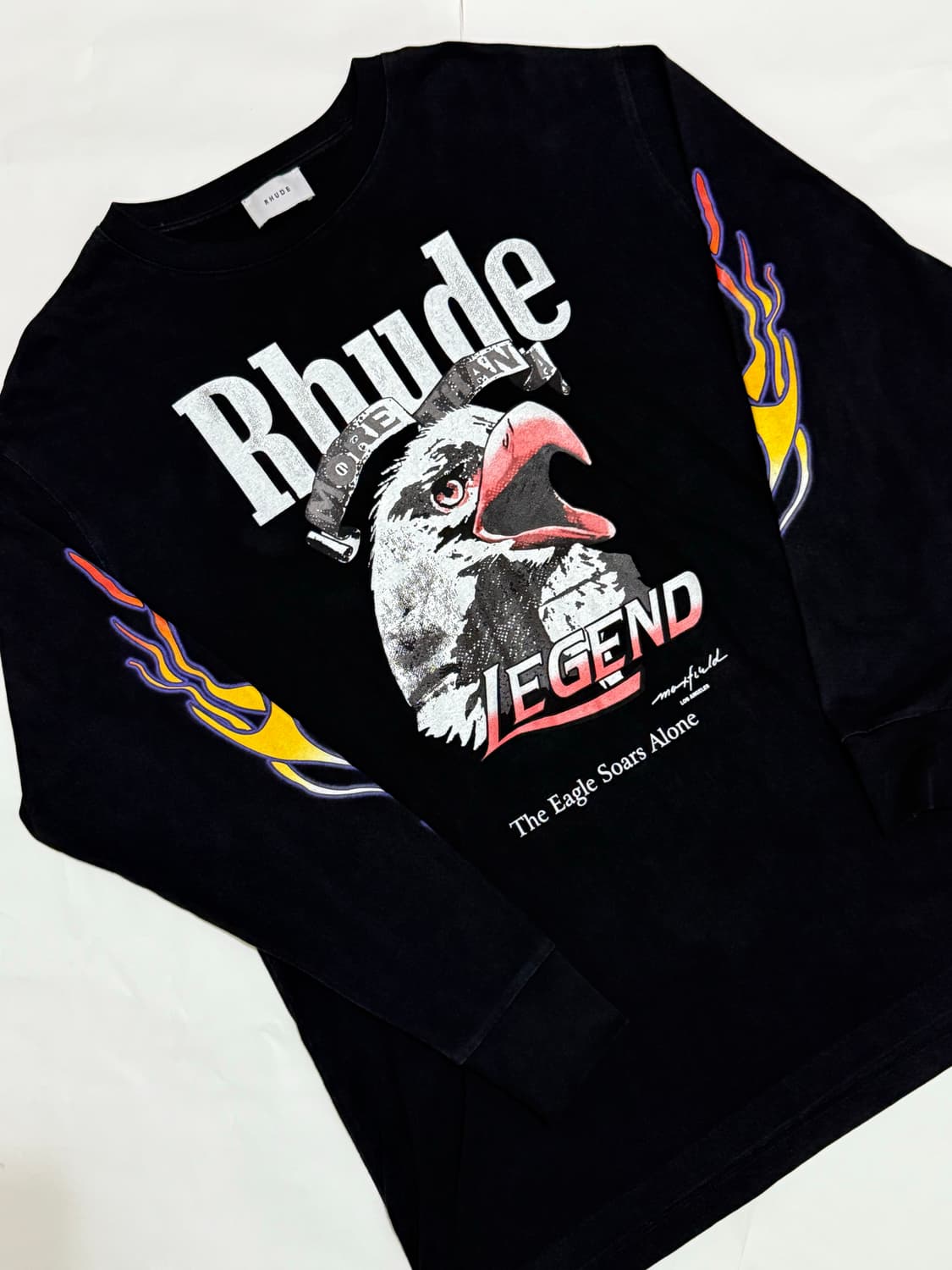 (한정판)RHUDE X Maxfield 플레임이글 롱슬리브 XL 상품이미지1