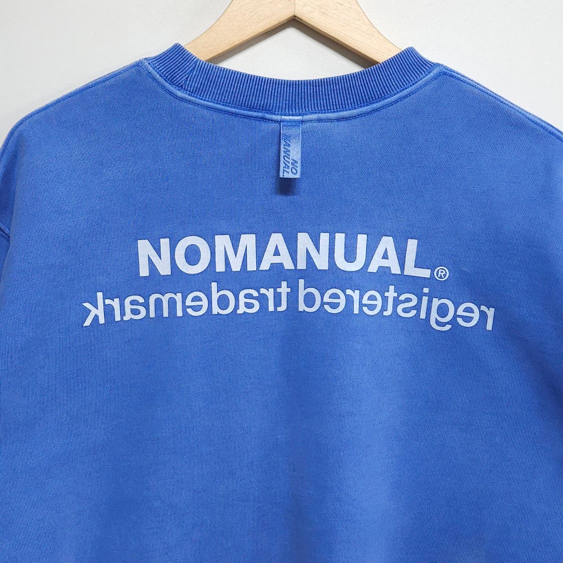 100)NOMANUAL 노매뉴얼 피그먼트 루즈핏 맨투맨 상품이미지6