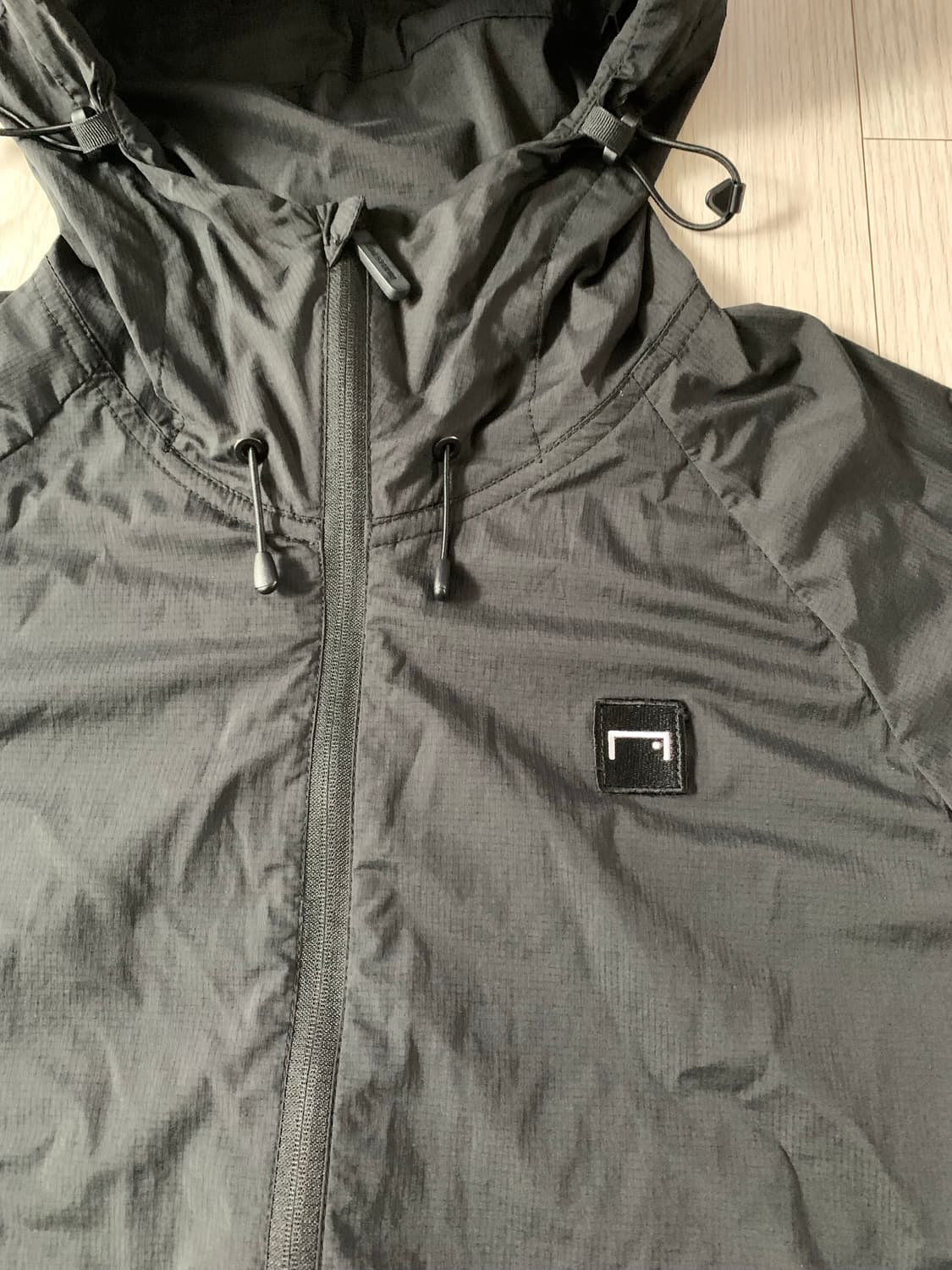 GOAL STUDIO 블랙 초경량 바람막이 후드집업 상품이미지2