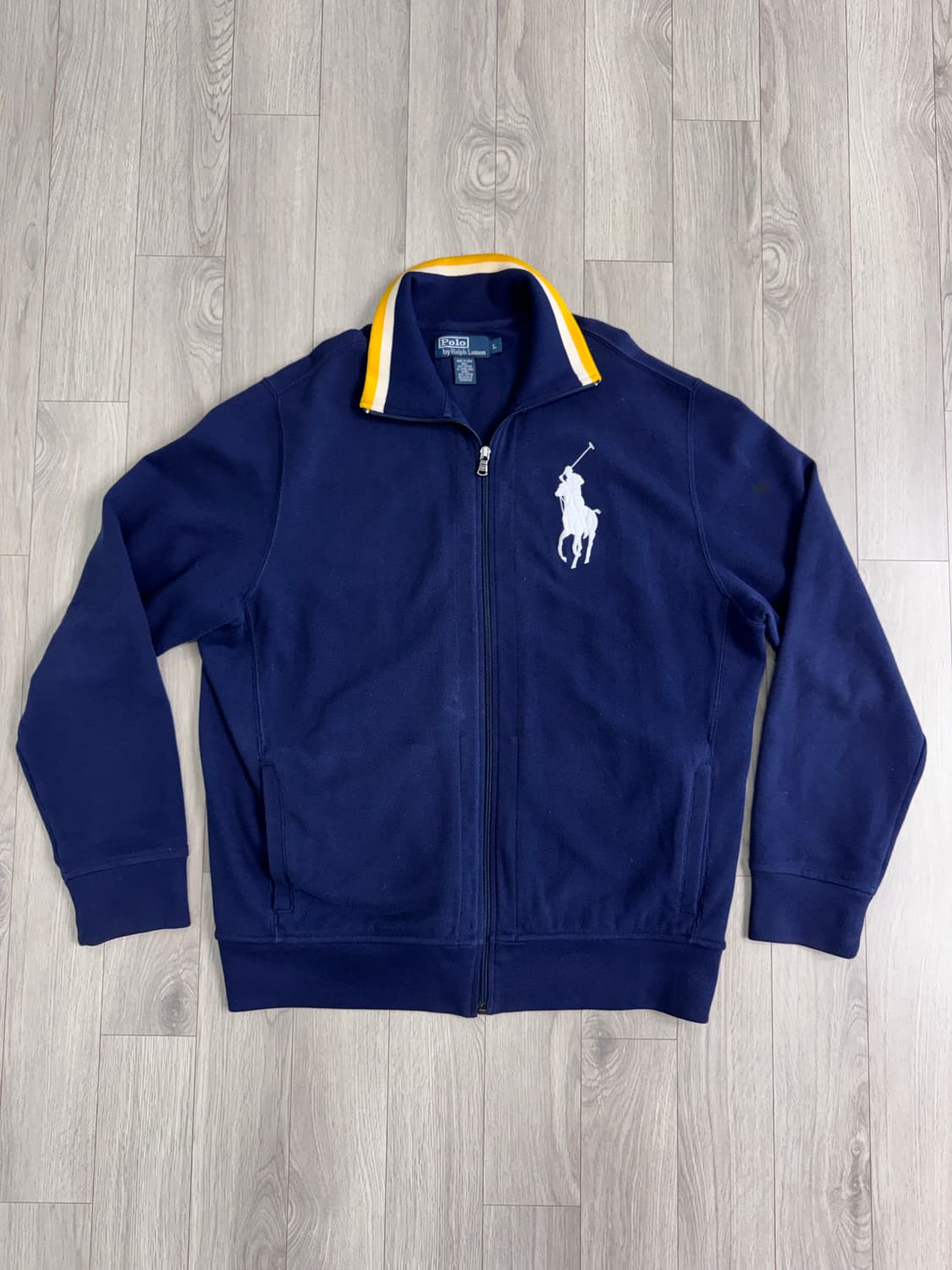 폴로 랄프로렌 빅포니 네이비 코튼 집업 상품이미지1
