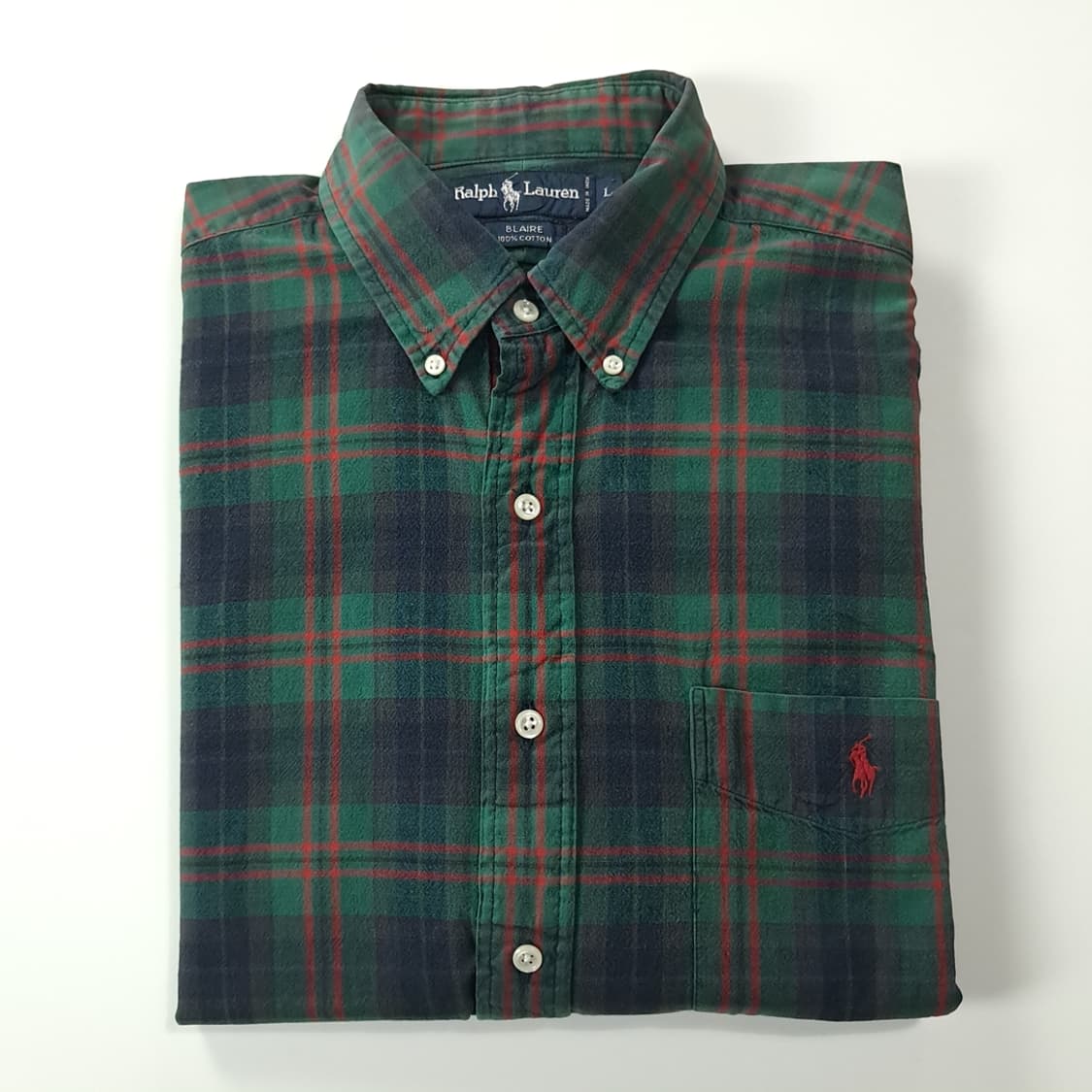 CK265 L 폴로 90s 클래식 타탄체크 셔츠 남방 상품이미지7
