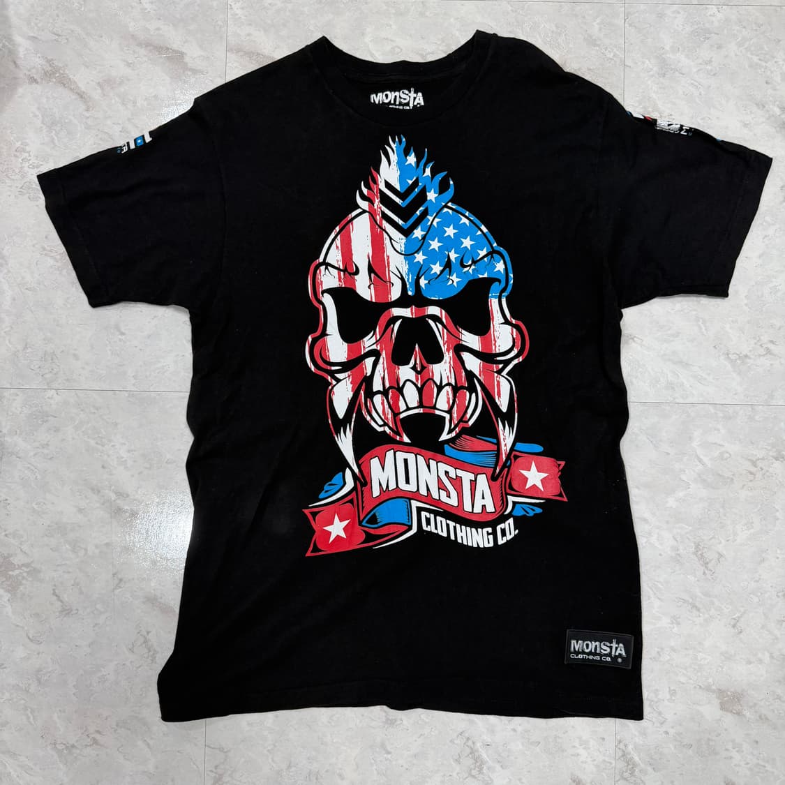몬스타 빈티지 해골 티셔츠 상품이미지7