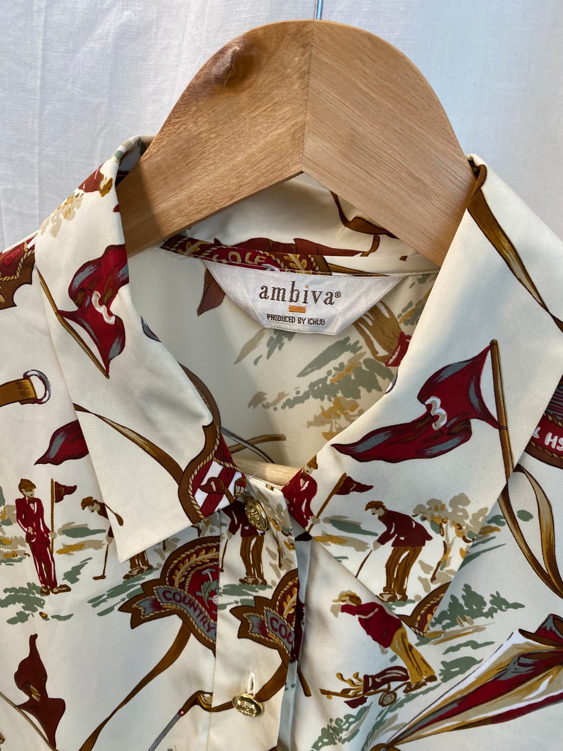 빈티지 패턴 블라우스(M) 상품이미지7