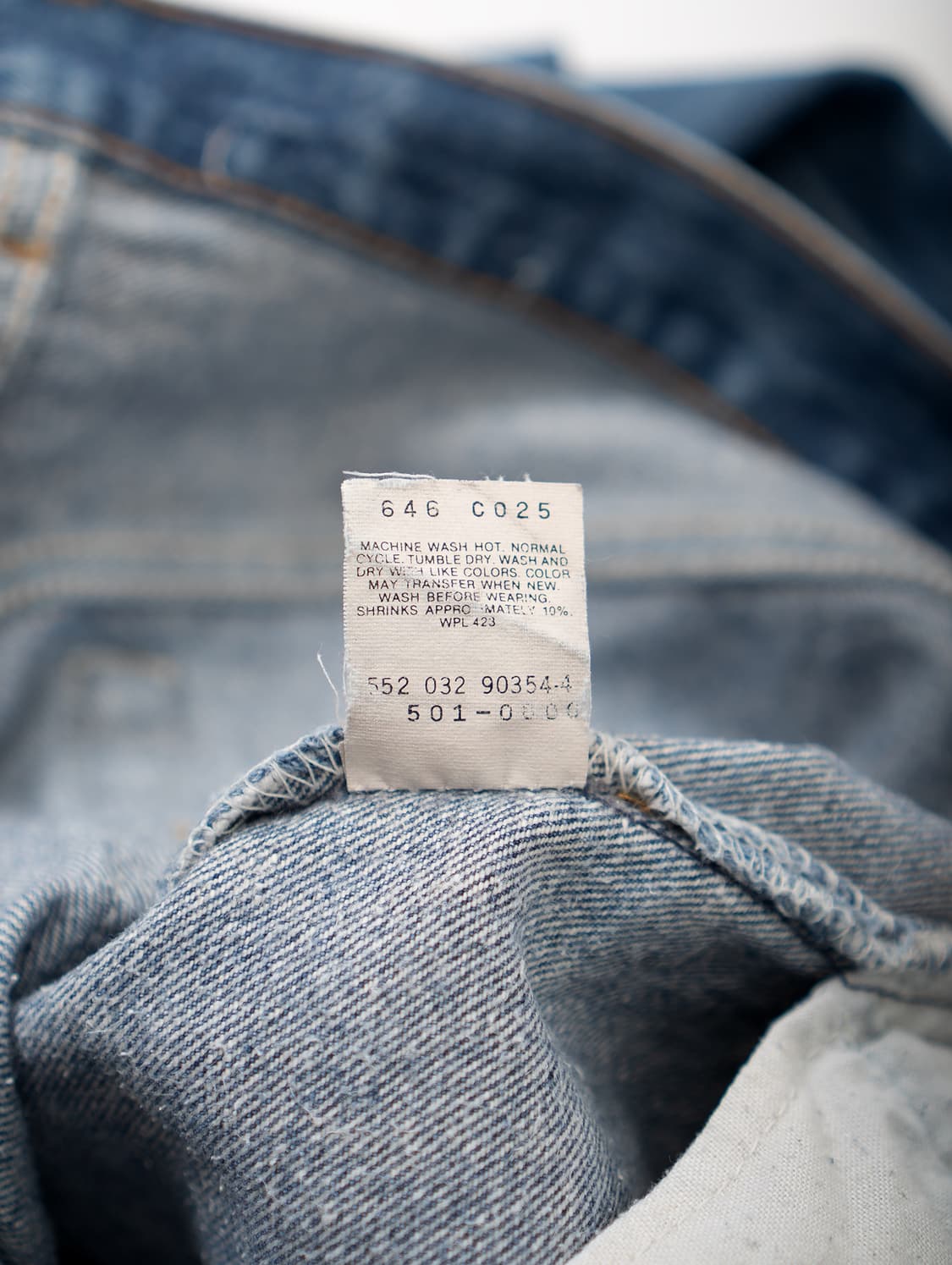 90’s Levi’s 501 Washed Denim Pants 상품이미지3