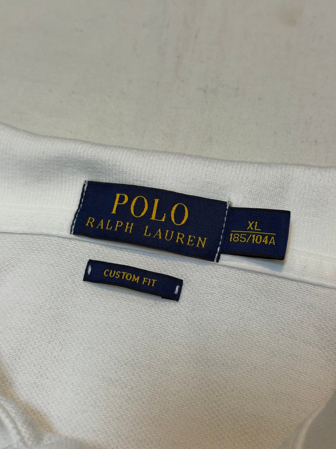 폴로 랄프로렌 빅포니 롱슬리브 카라티 화이트 블랙 상품이미지2