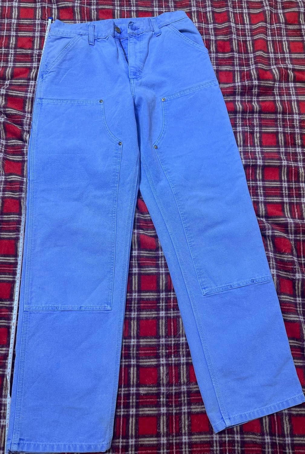 칼하트 시그니처 로고 워싱블루 카고 팬츠 상품이미지1