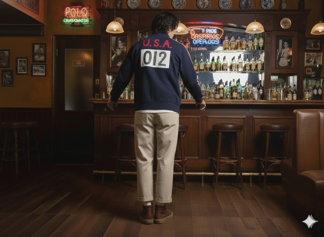 폴로 빅포니 성조기 집업 네이비 L사이즈 상품이미지10