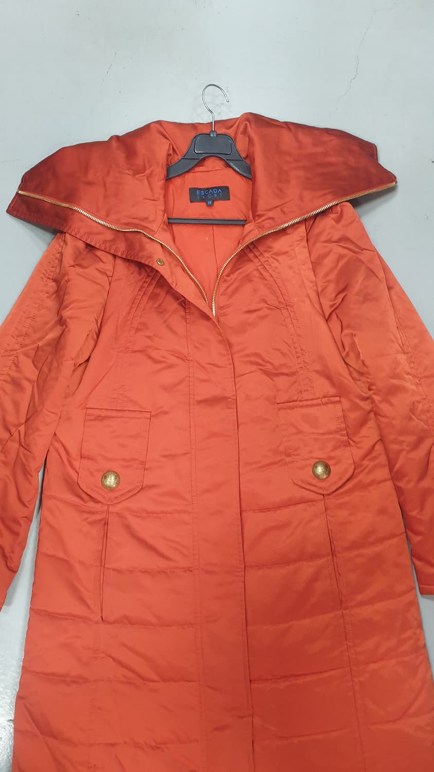에스까다 스포츠 여성 오렌지 롱패딩 38 상품이미지3