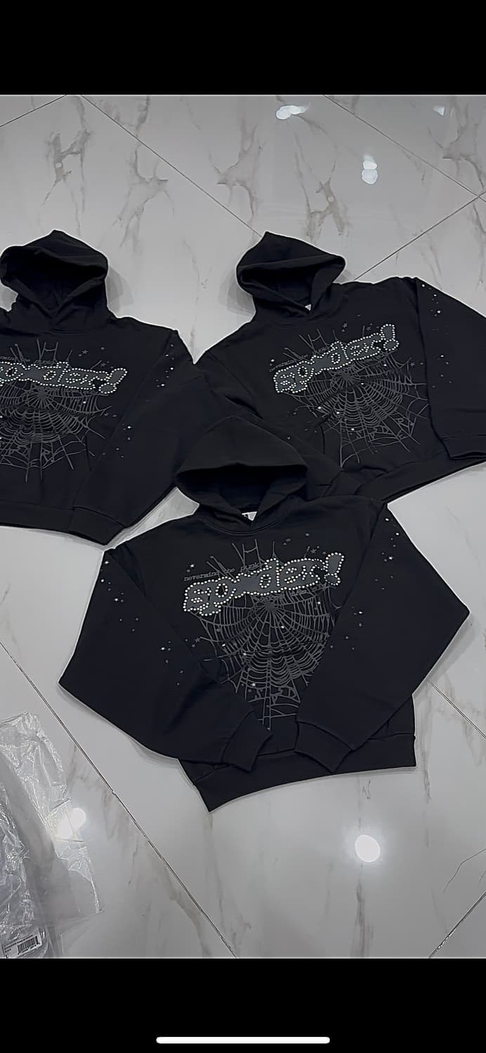 sp5der 라인스톤 펑크 V2 후드티 상품이미지1