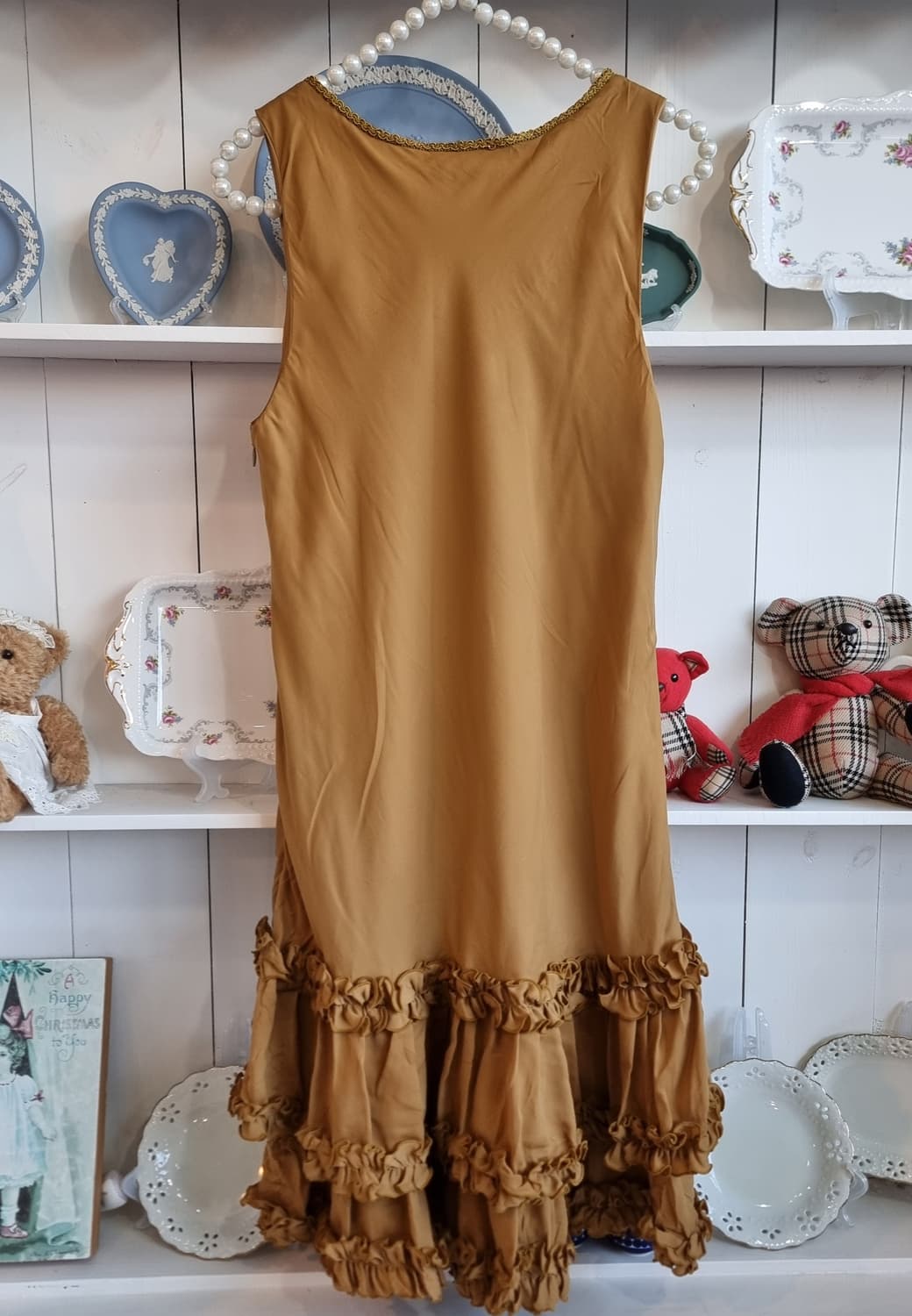 엑시즈팜 axes femme 초코카라멜 쉬폰 프릴 원피스 상품이미지6