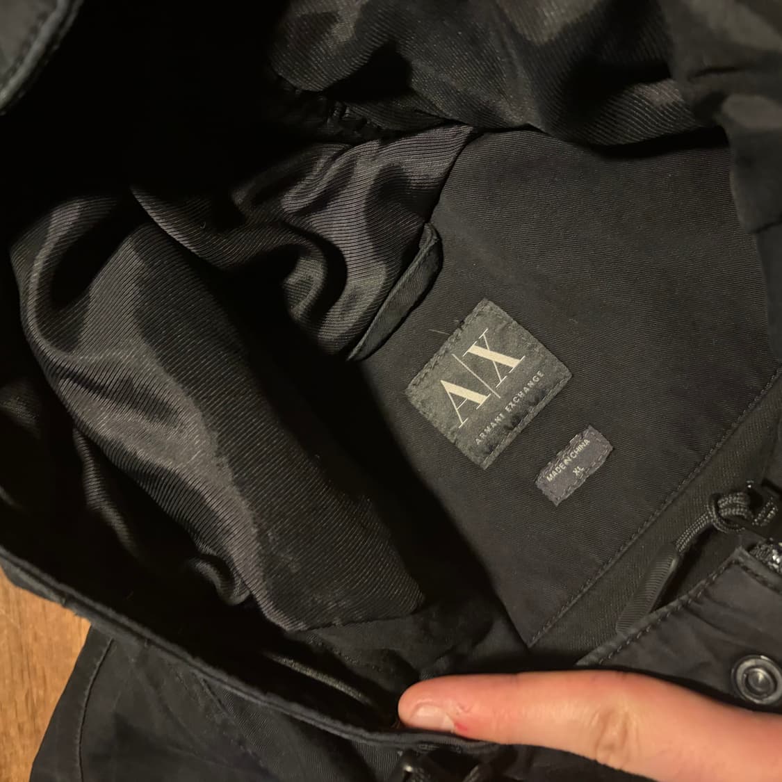 ARMANI EXCHANGE 밀리터리 후디드 투웨이 파카 XL 상품이미지7