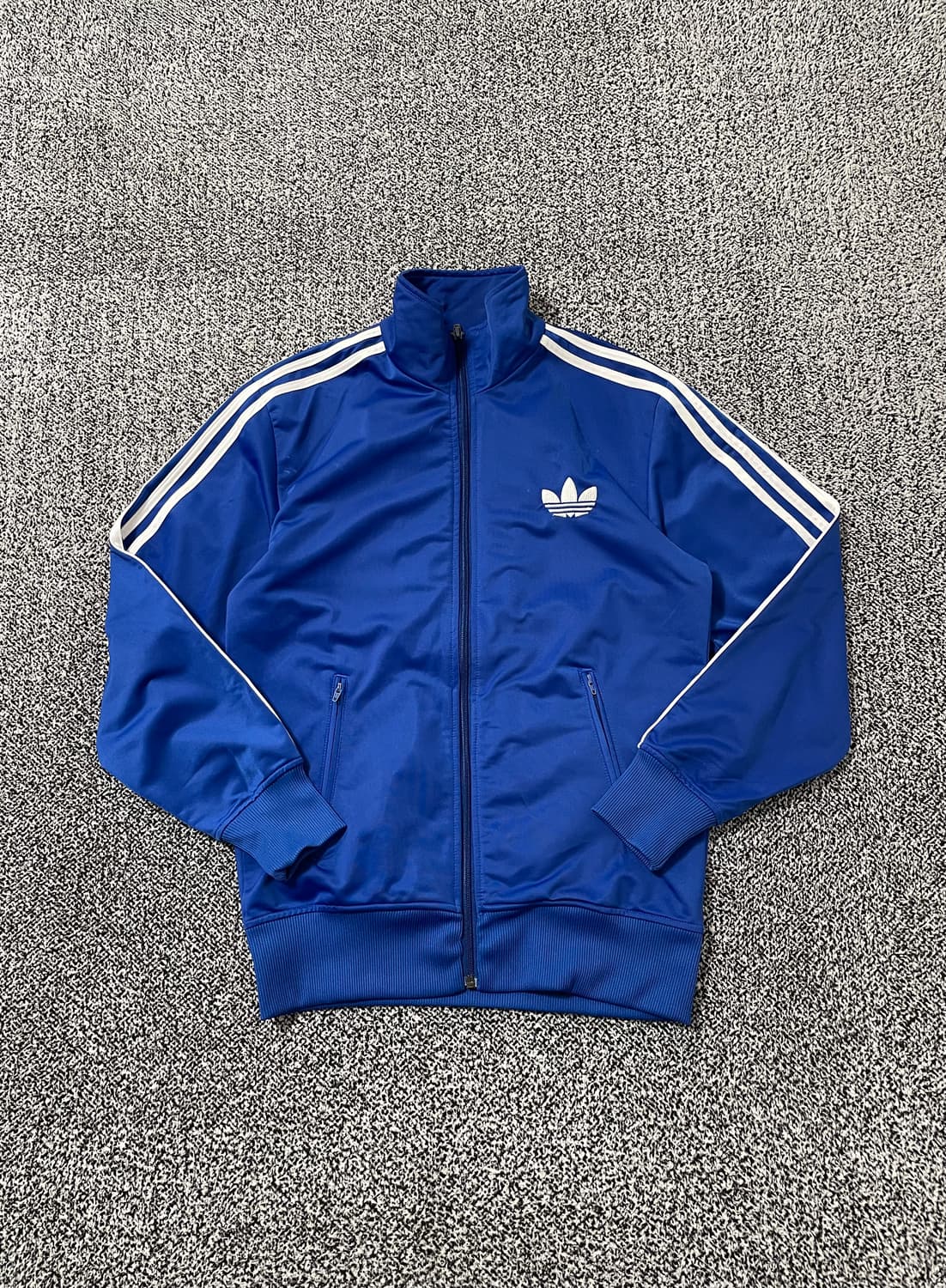 빈티지9. 아디다스 파이어버드 져지 삼선 로얄 블루 트랙탑 트레이닝 상품이미지1