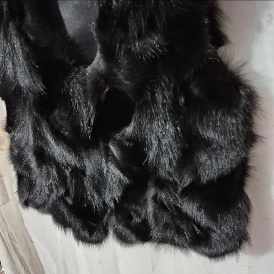 S급 새것상태 100% 여우털 밍크 패딩 조끼 상품이미지4