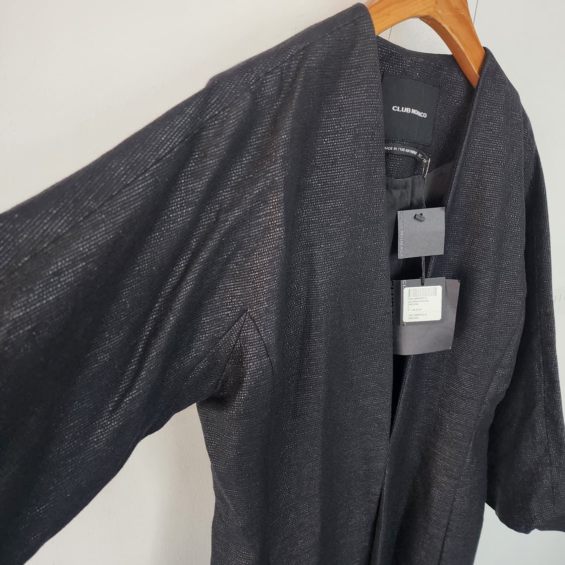 클럽모나코 블랙 메탈 하프 자켓 상품이미지4