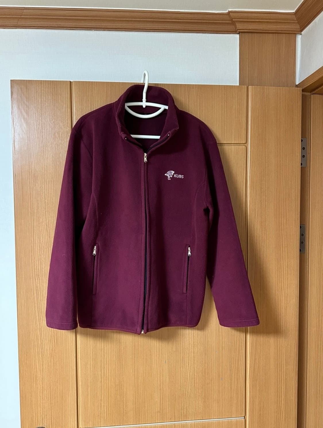 고려대학교 경영대학 자주색 후리스 자켓 100 상품이미지2