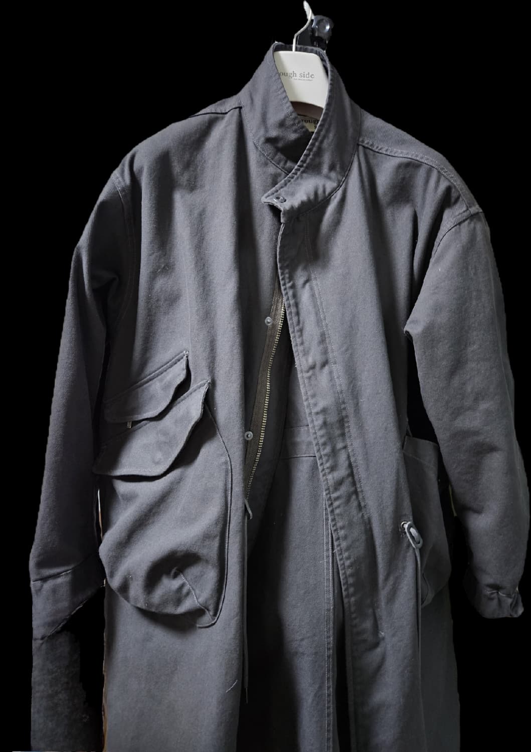 25fw 러프사이드 모즈파카 차콜1 상품이미지1