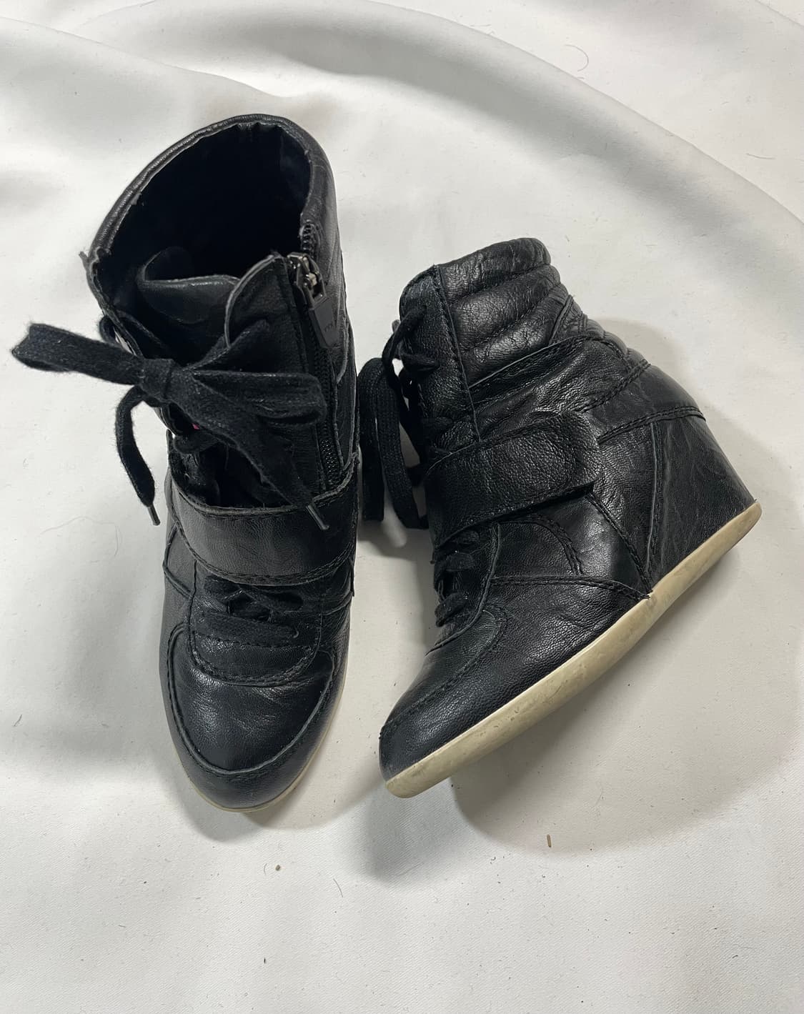 all leather 웨지힐 스니커즈 상품이미지1