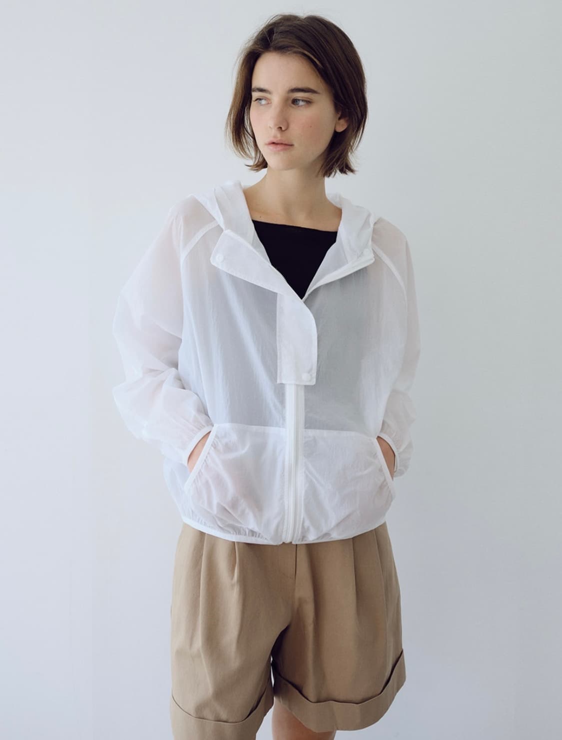 유라고 light nylon hooded jumper 바람막이 상품이미지1