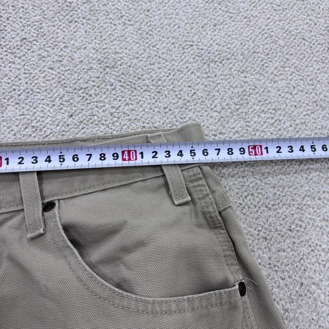 실측확인 빈티지 남성 베이지 와이드핏 팬츠 0609E2 상품이미지6