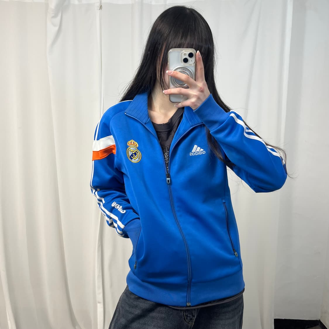 Adidas Real Madrid Blue Track Jacket 상품이미지1