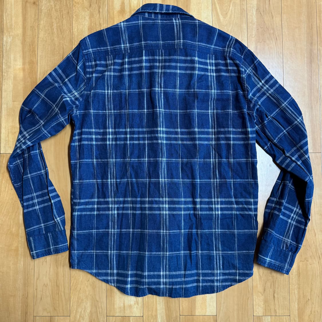 랄프로렌 데님앤서플라이 린넨체크셔츠 네이비 M 상품이미지5