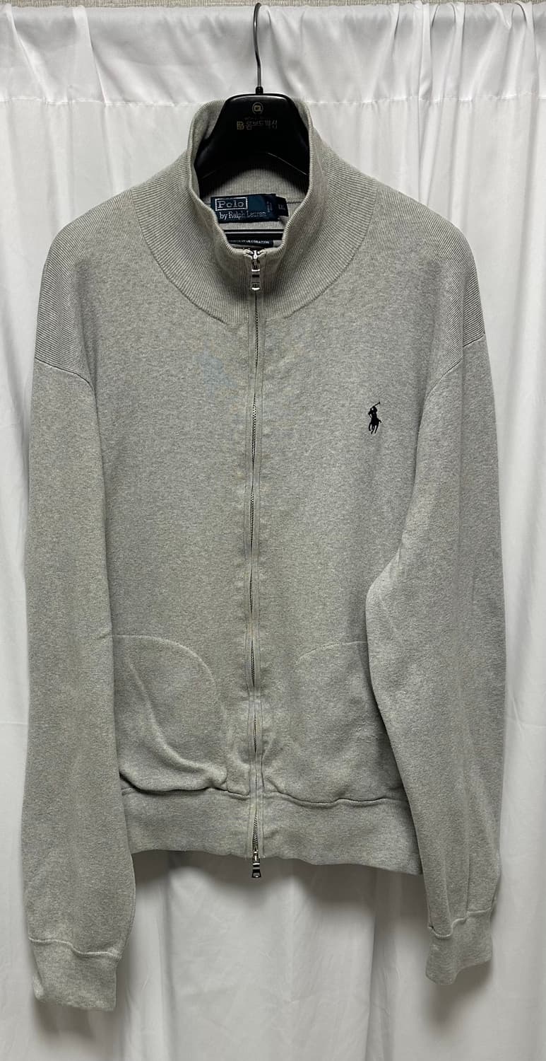 no.89 폴로 랄프로렌 그레이  투웨이니트집업 XXL s급 상품이미지1
