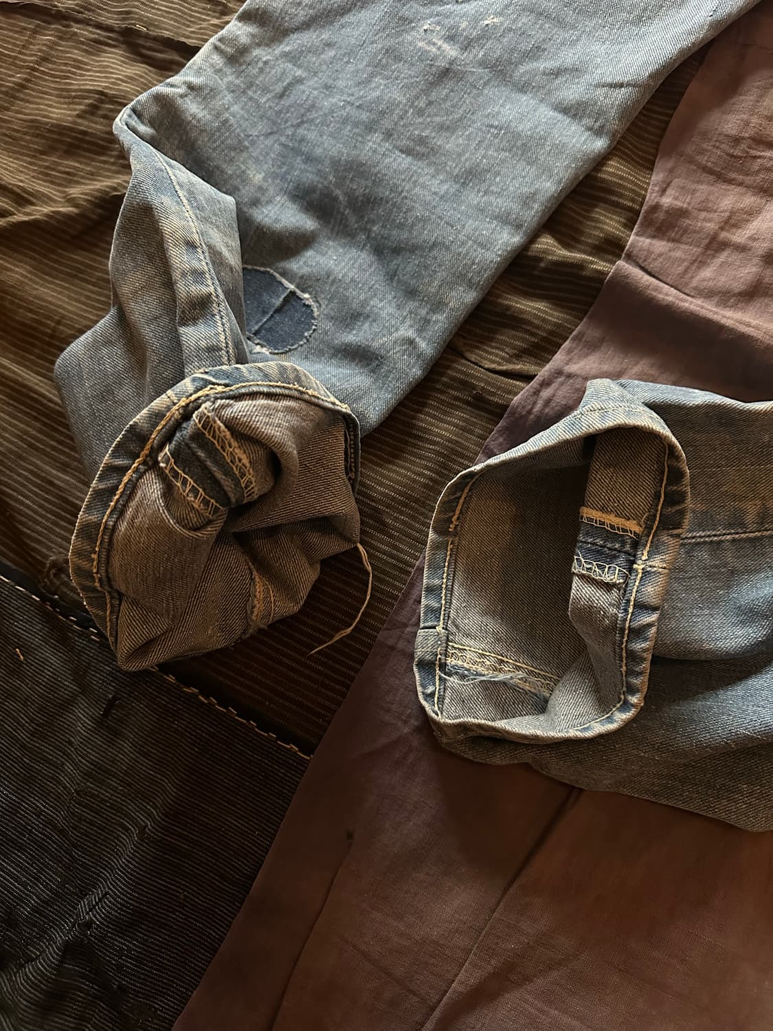 70s USA LEE 200z Vintage Denim Patns 상품이미지8