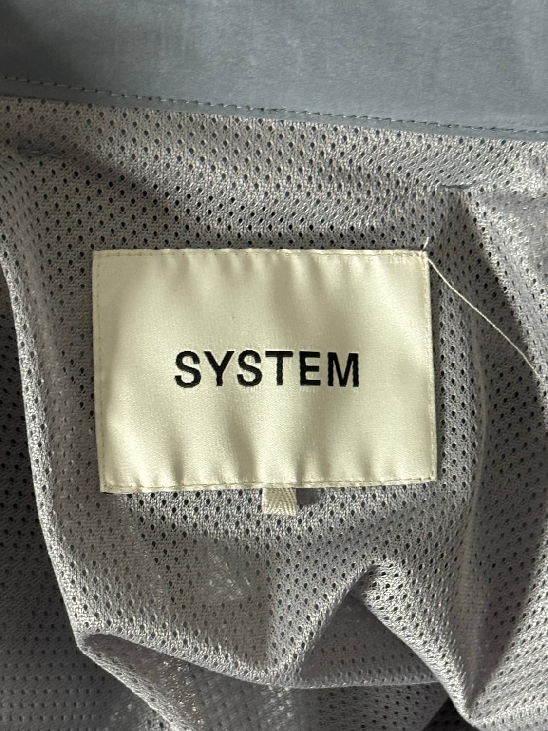 (100 size) 시스템옴므 모크넥 크링클 바람막이 블루컬러 상품이미지4