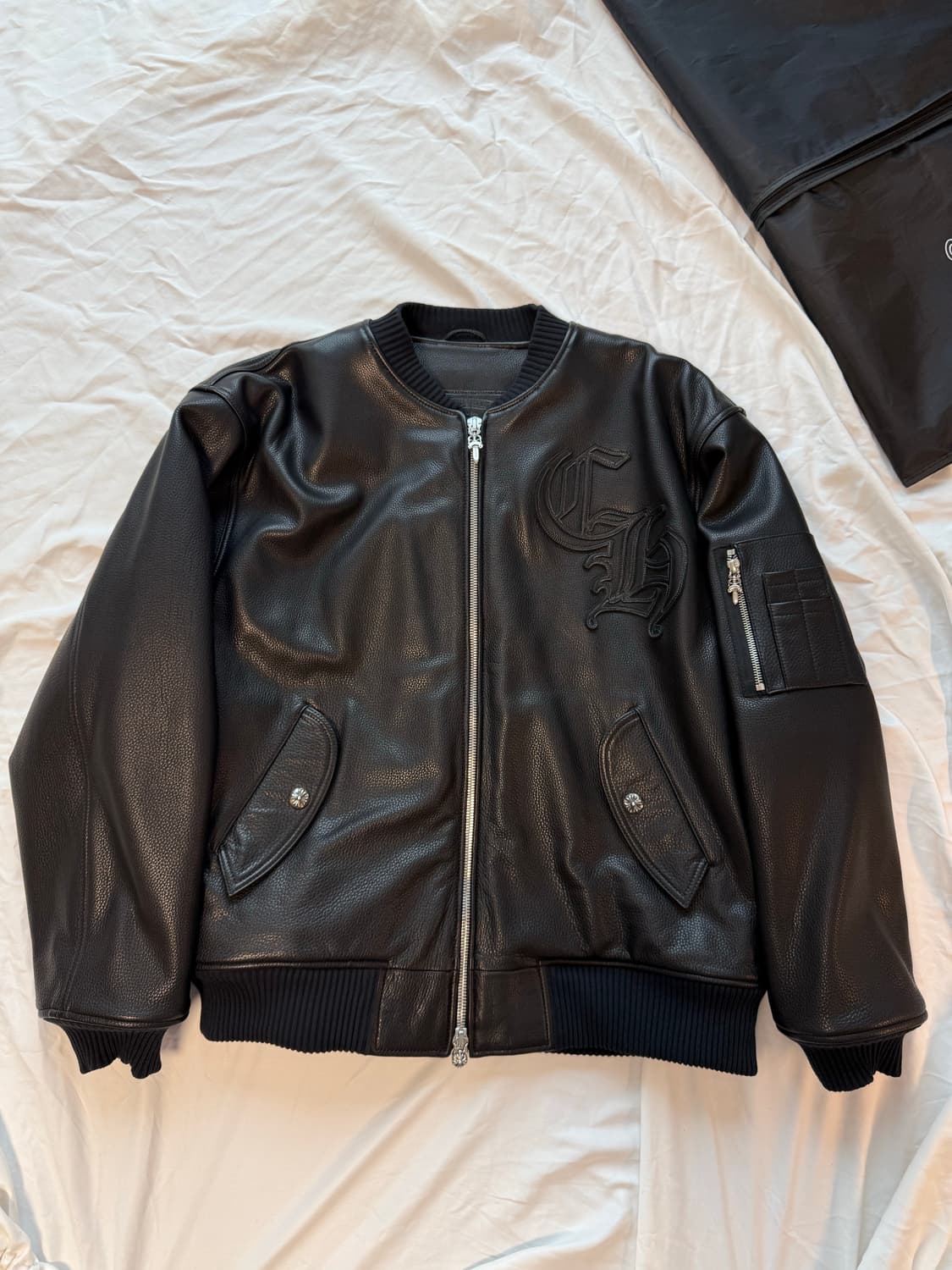 크롬하츠 헤비레더 CH ma-1 봄버 자켓 상품이미지6