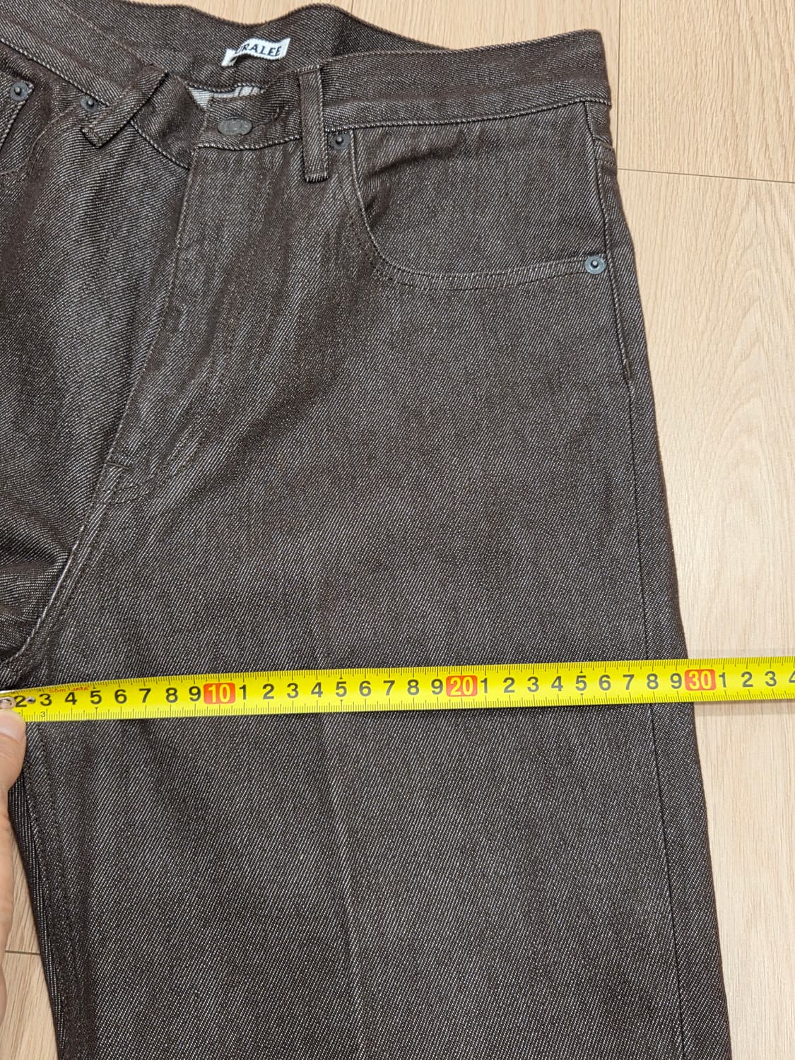 하드 트위스트 데님 5P 팬츠 브라운 상품이미지1