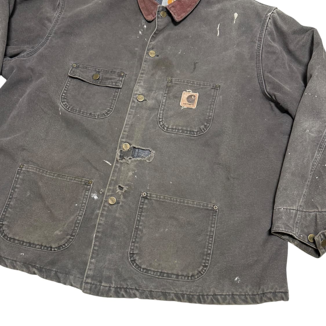 USA)빈티지 칼하트 초어자켓 모스그린 XXL 상품이미지6