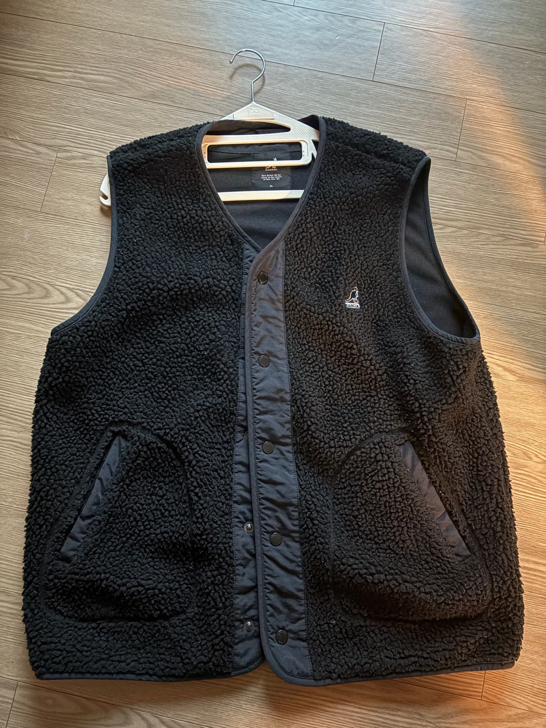 캉골 후리스 조끼 black xl 상품이미지1