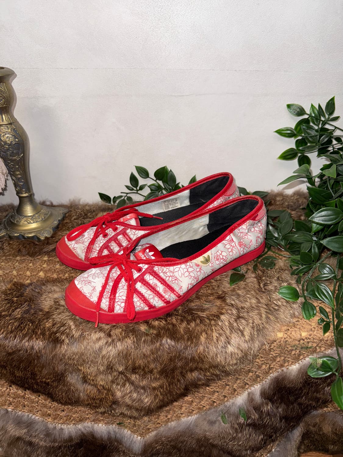 Adidas adria red oriental flat shoes  상품이미지2
