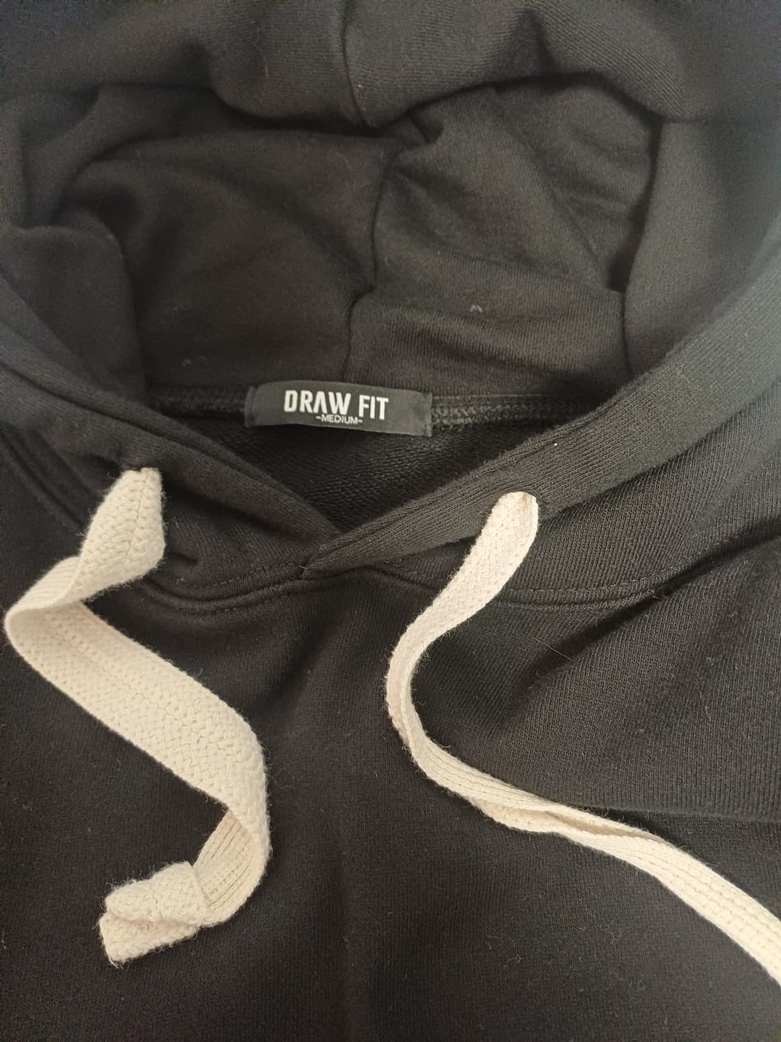 드로우핏(DRAW FIT) 레이어드 후드 티셔츠 - 블랙 (M) 상품이미지4