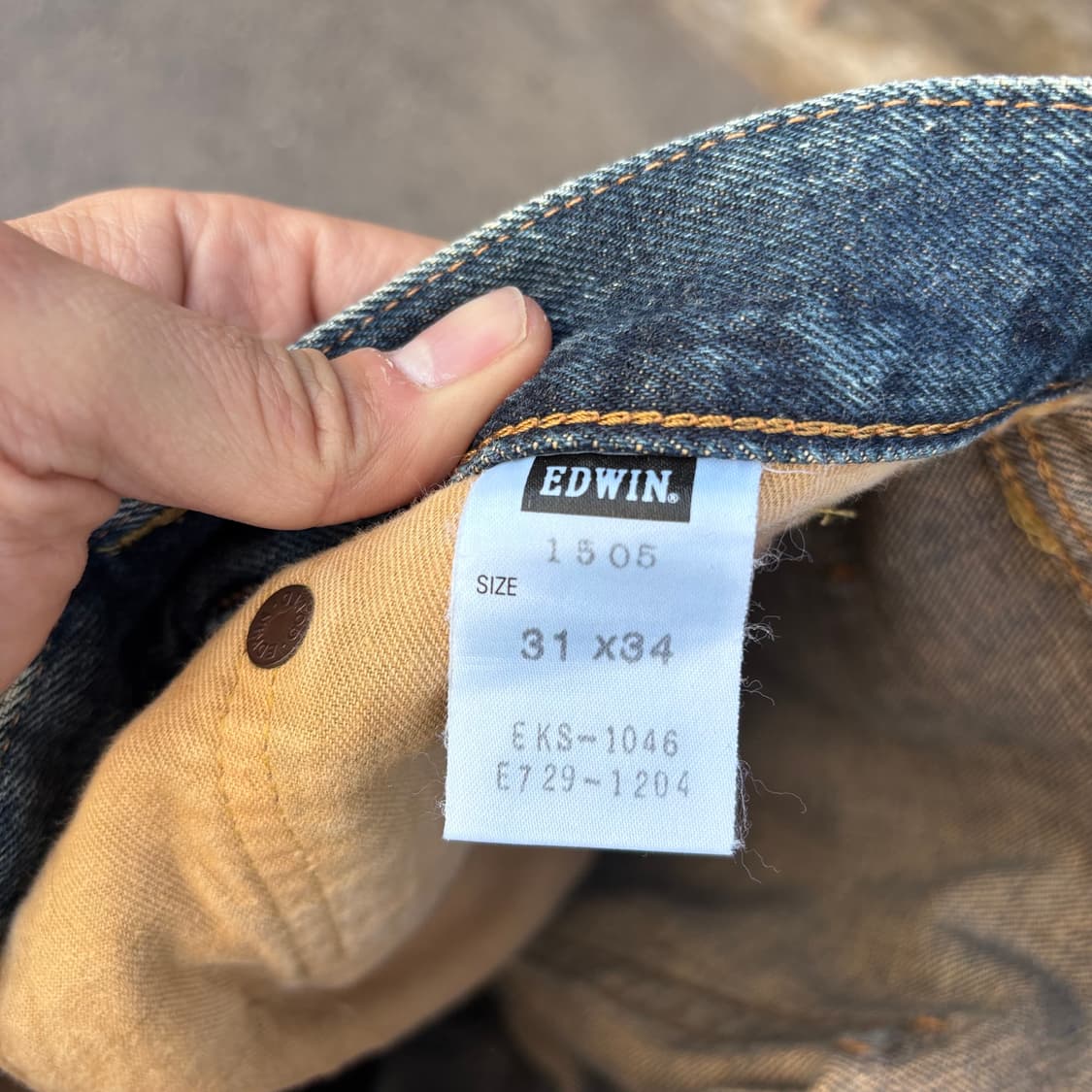 일봄 에드윈 505 셀비지 데님 팬츠 상품이미지10