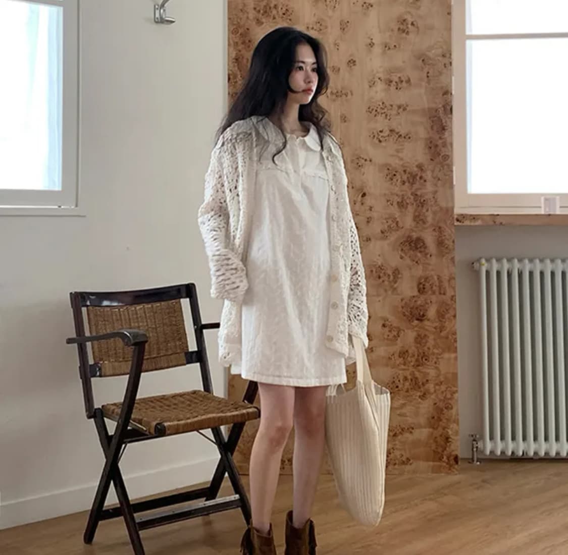 하얀 레이스 원피스 상품이미지3