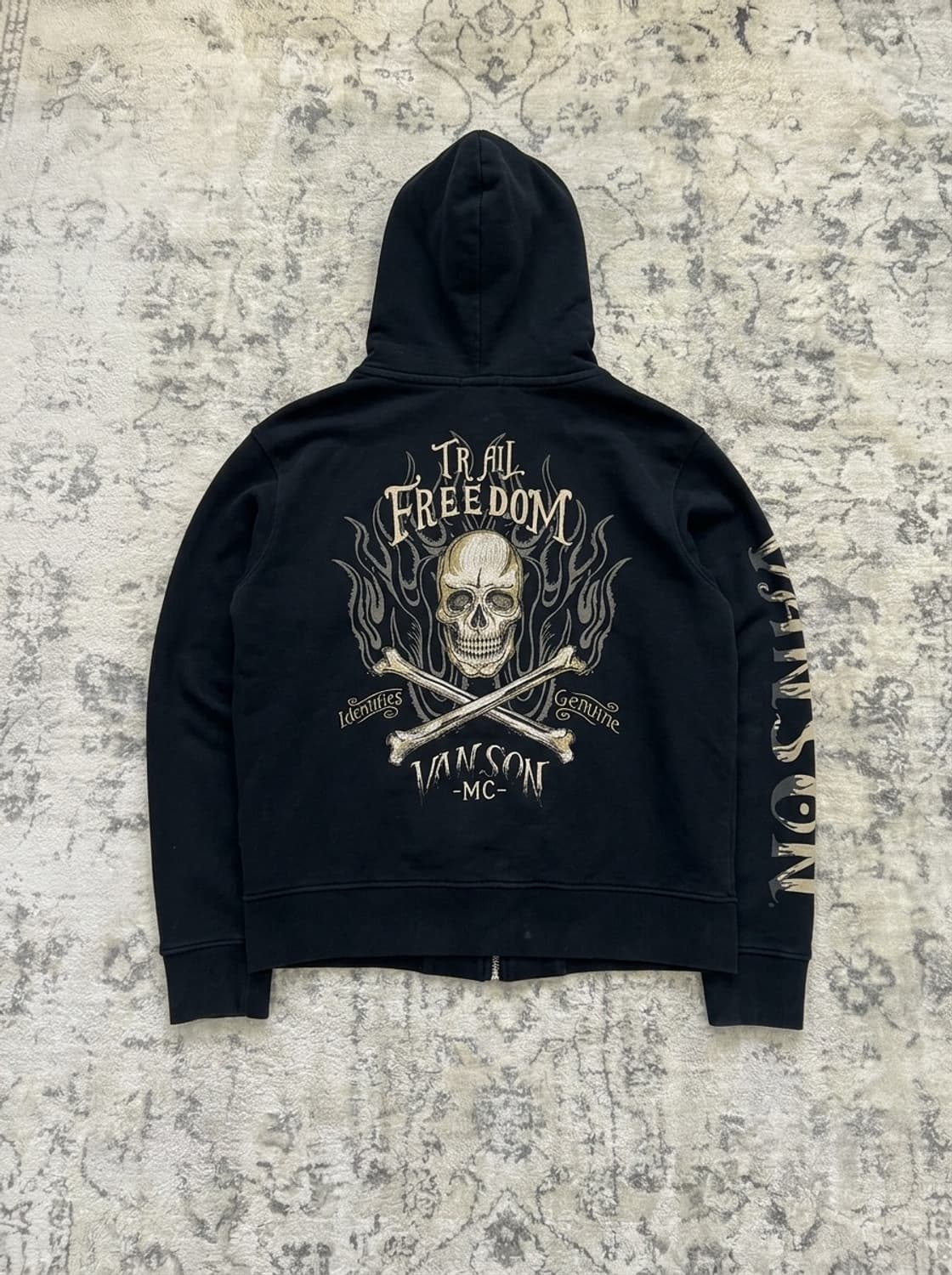 vanson flame hoodie zip 상품이미지1