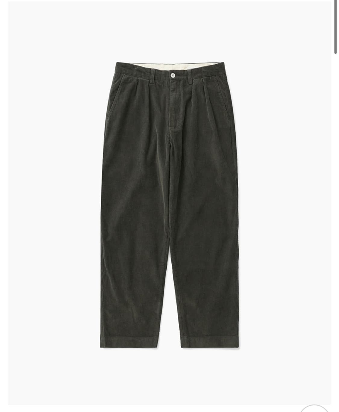 카키스 Khakis 코듀로이 Common Pant 블랙 올리브 S 상품이미지3