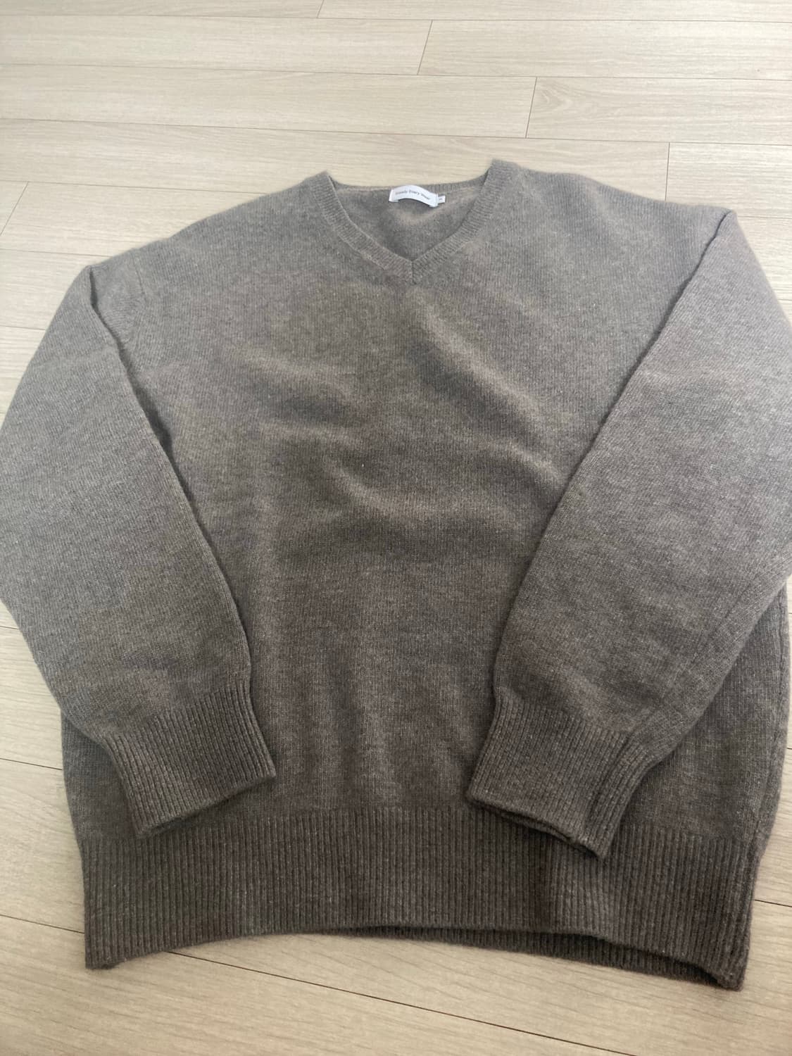 [3] 스테디에브리웨어 코지 울 캐시미어 브이넥 니트 코코아 상품이미지4