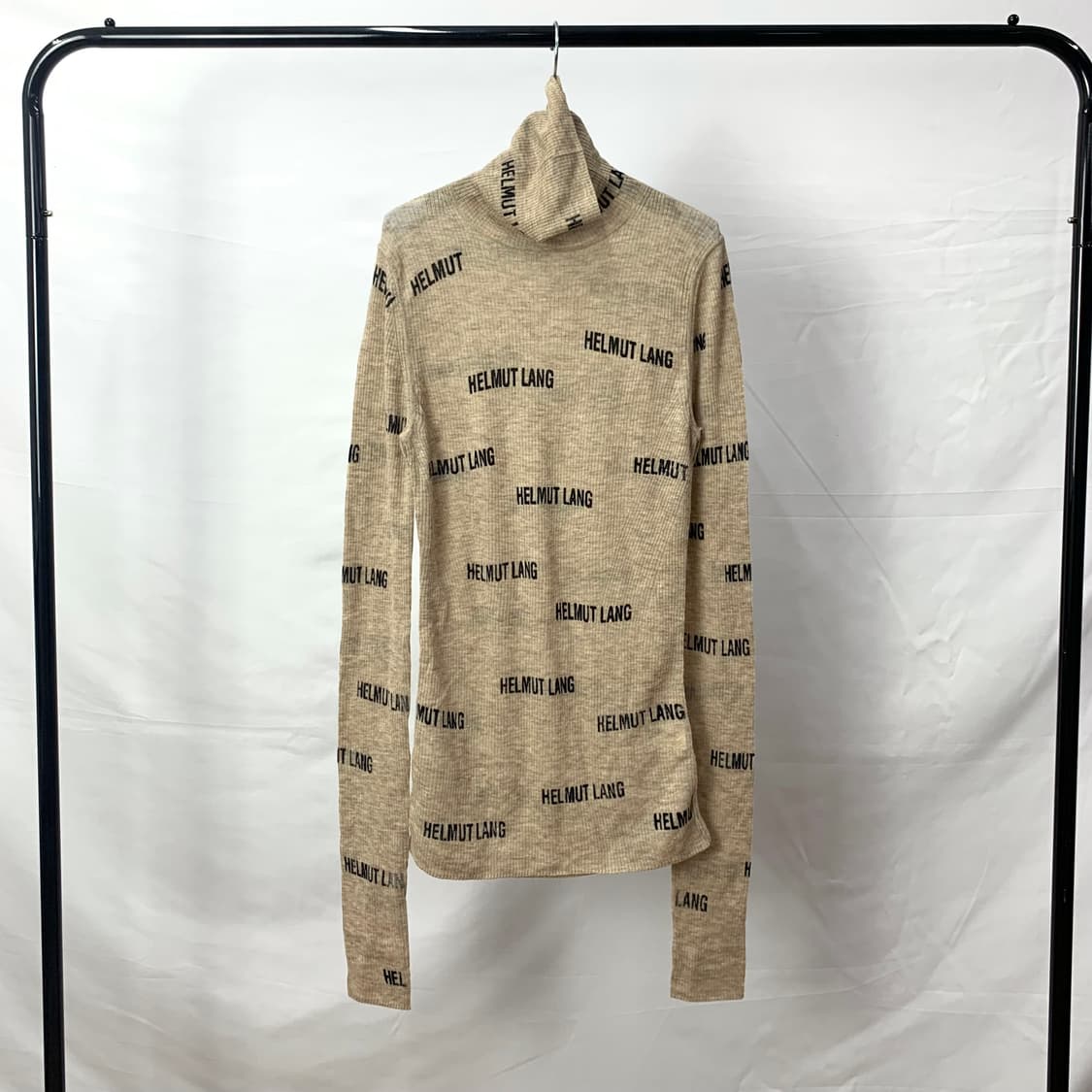 헬무트랭 로고 터틀넥 니트 탑 상품이미지1