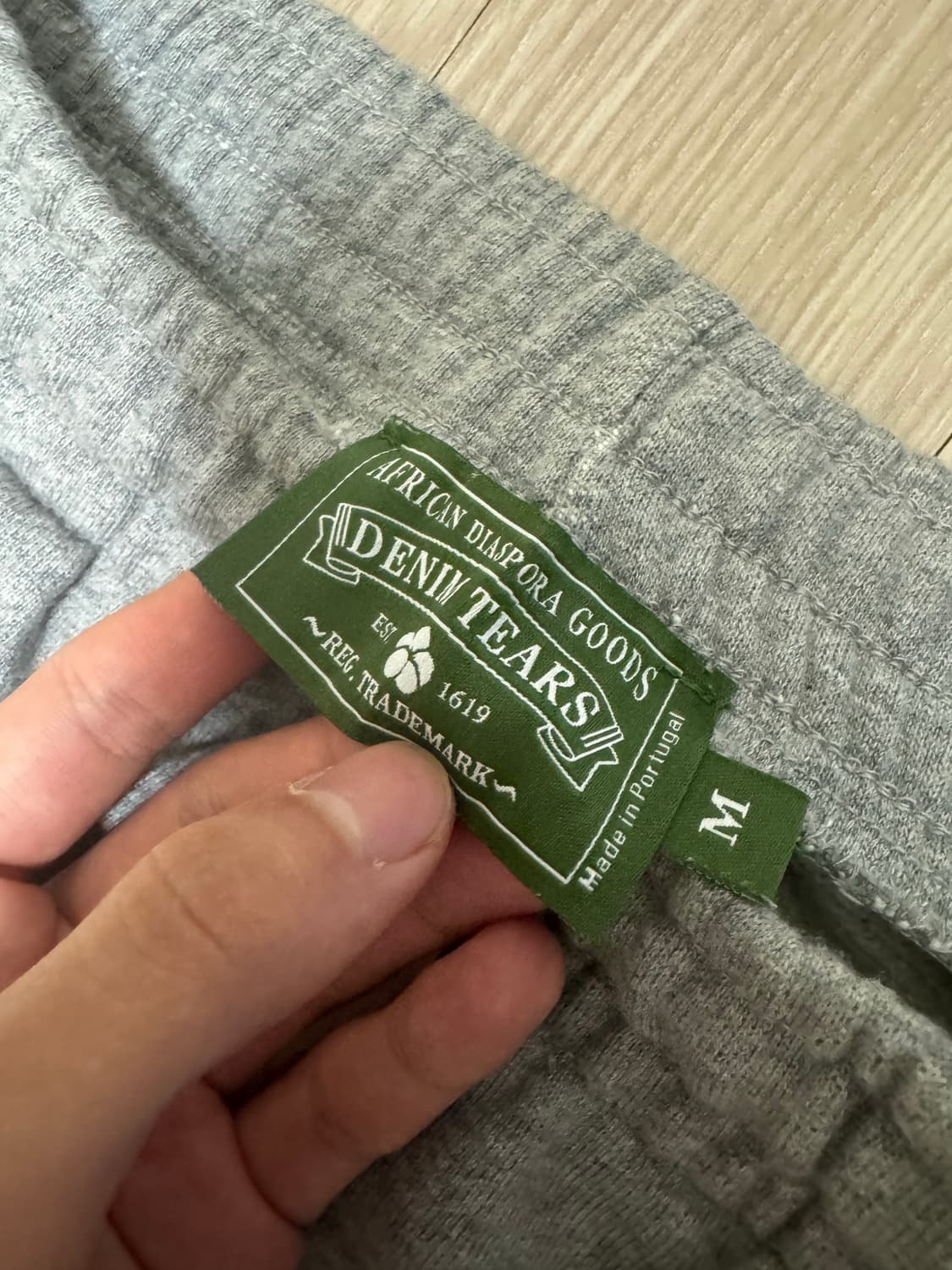 데님티어스 코튼 리쓰 조거팬츠 바지 M사이즈 그레이 상품이미지3