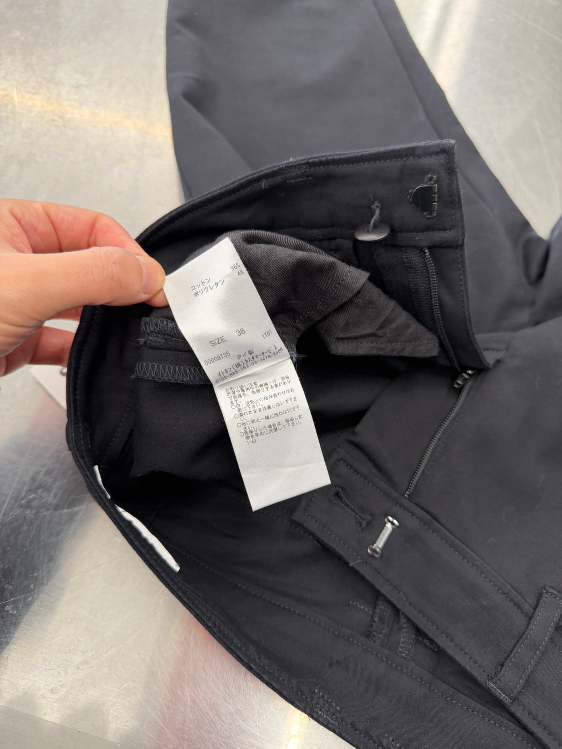 일본빈티지 블랙 카프리팬츠 상품이미지9