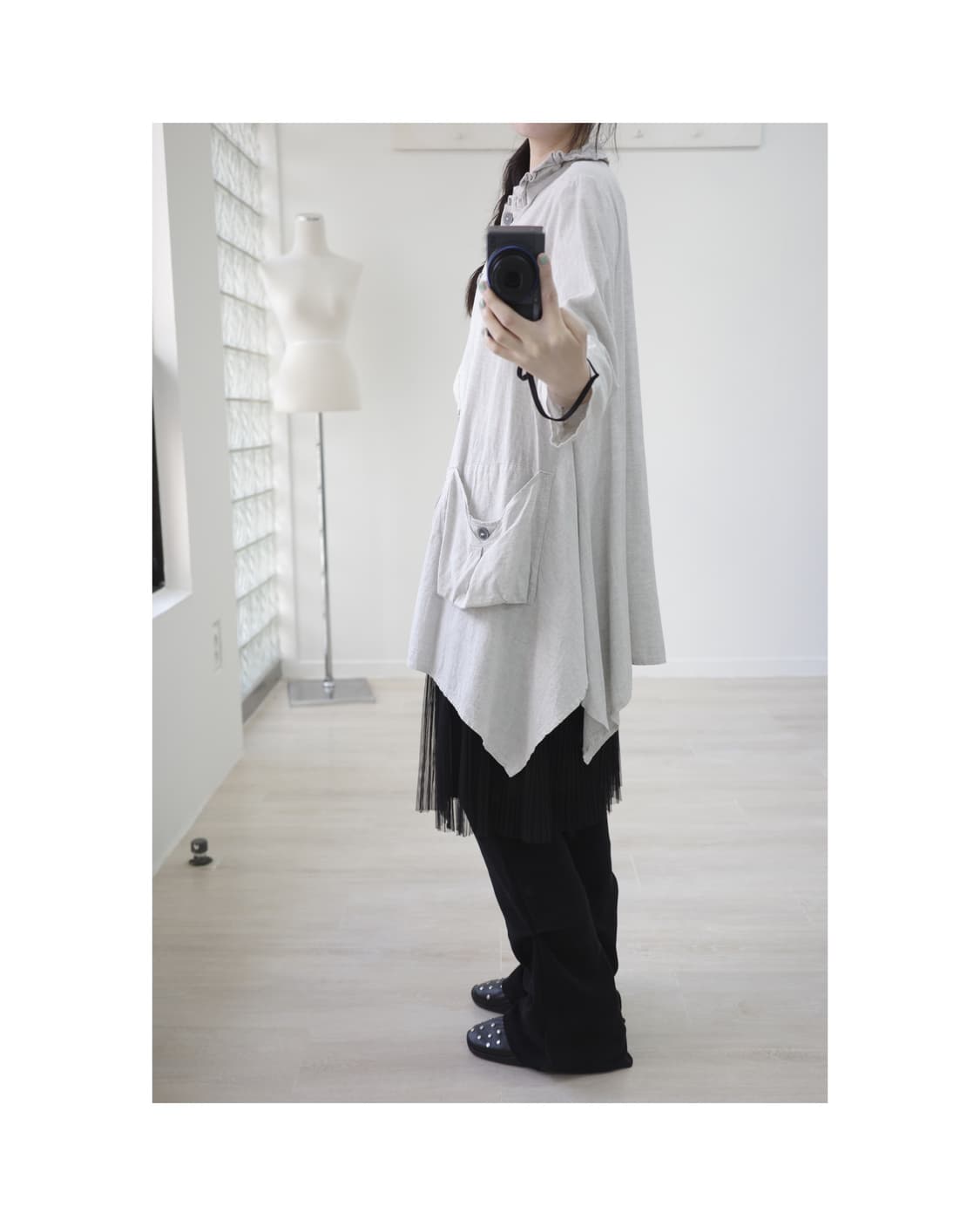  Unbalance light grey one-piece 상품이미지5