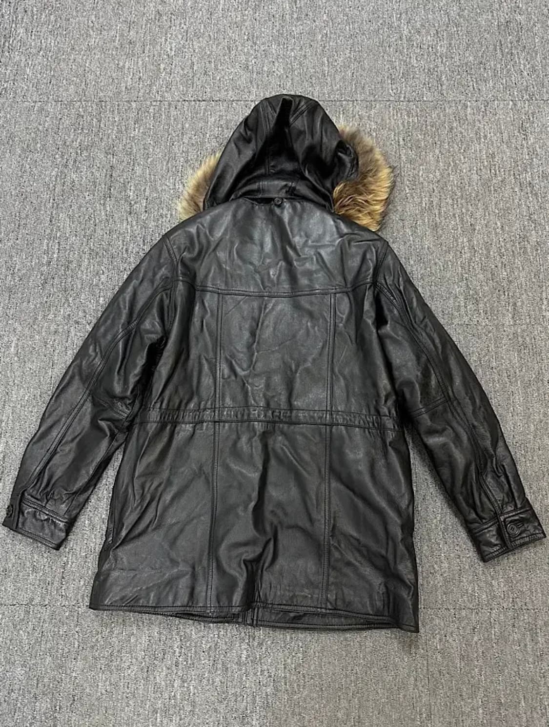 빈티지 가죽 레더 코트 L 상품이미지3