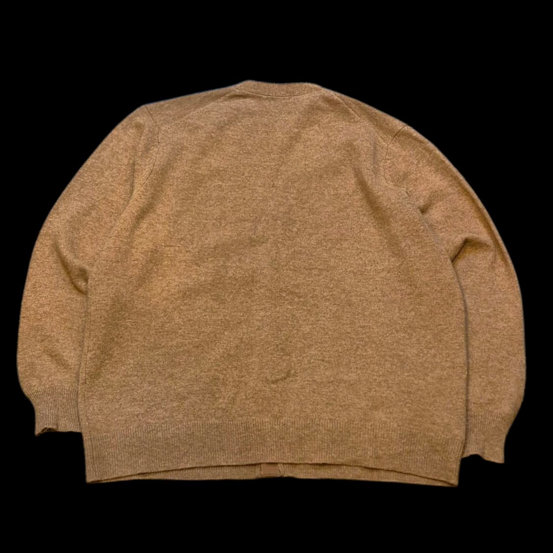 실사이즈-2XL(착샷잇음) 브라운 울 니트가디건  상품이미지2